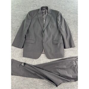 Brooks Brothers Suit 46 R Blue Wool Striped Designer Jacket Pants Set 41x30 USA